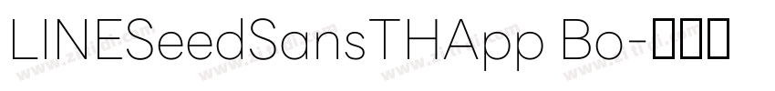 LINESeedSansTHApp Bo字体转换